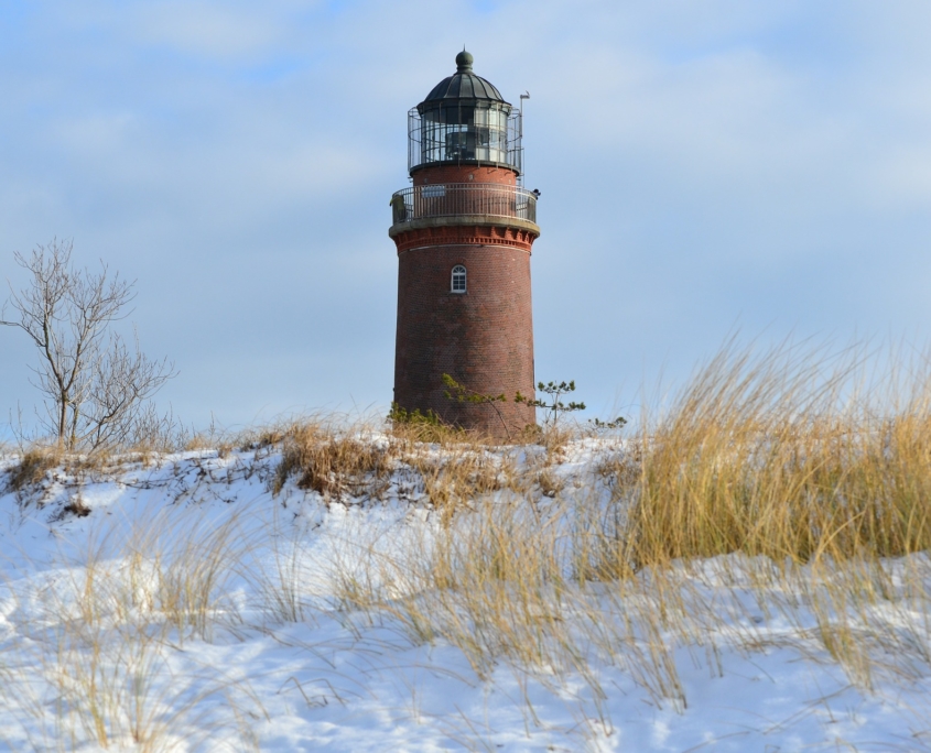 Leuchtturm "Darßer Ort" im Winter